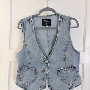 Ashley By 26 International Light Blue Denim Vest from Altar’d State